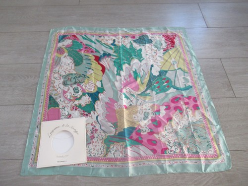 Foulard satin oiseau et - foulard, en